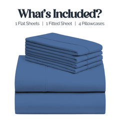 Slay Your Sleep: Cloud-Soft Cooling Bamboo Blend Sheets – 6-Piece Set w/ Deep Pockets – Breathable, All-Season Bedding, No Wrinkles, No Stress, Cozy Vibes Only – Twin, Full, Queen, King, Cal King