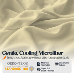 Slay Your Sleep: Cloud-Soft Cooling Bamboo Blend Sheets – 6-Piece Set w/ Deep Pockets – Breathable, All-Season Bedding, No Wrinkles, No Stress, Cozy Vibes Only – Twin, Full, Queen, King, Cal King