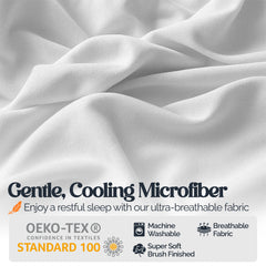 Slay Your Sleep: Cloud-Soft Cooling Bamboo Blend Sheets – 6-Piece Set w/ Deep Pockets – Breathable, All-Season Bedding, No Wrinkles, No Stress, Cozy Vibes Only – Twin, Full, Queen, King, Cal King