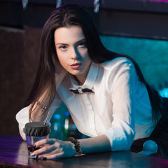 Reusable anti-spike Scrunchie Drink Mug Glass Cover Cap Headband with Straw Hole for Covering Drinks Party ,Club, Disco