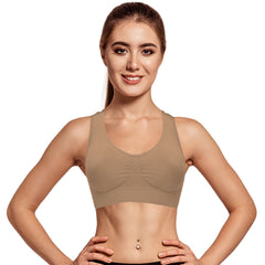 Seamless Total Comfort Bra – Wireless, Tagless & Ultra-Soft Everyday Bra with Removable Pads – Smooth Full-Coverage Lounge Bra for All-Day Comfort (5 Colors)