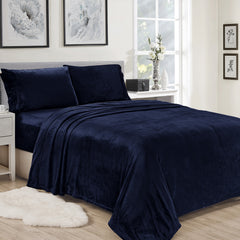 Microplush Ultra Premium Sheet Set – All Season Soft Brushed Bed Sheets with Deep Pockets – Cozy, Warm & Lightweight Bedding Set, Secure Fit for Mattresses up to 14 Inches