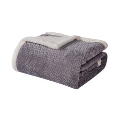 VibeWrap Reversible Braided Sherpa Throw Blanket – Ultra Cozy Knit Fleece for Couch, Bed or Recliner – Warm, Lightweight, Machine Washable & Aesthetic All-Season Comfort (50" x 60")