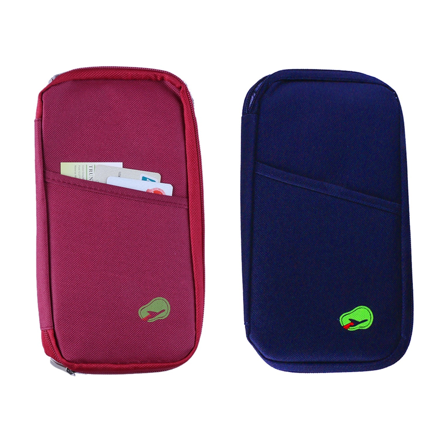 Travel Wallet & Passport Holder, Water-Resistant Organizer with 14 Compartments, 1 or 2 Pack