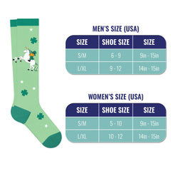 6-Pairs: St. Patrick's Day Celebration Knee-High Compression Socks