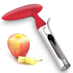 4-Piece Kitchen Gadget Set – Apple Corer, French Fry Cutter, Corn Peeling Ring & Pizza Cutter – Stainless Steel Blades, Dishwasher Safe
