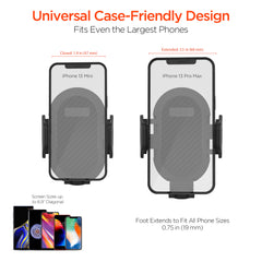 Cup Holder Flex Universal Phone Mount – Adjustable Car Cup Holder Phone Holder with 9.5-Inch Flexible Gooseneck, 360° Rotation & Expandable Base for iPhone and Android Phones