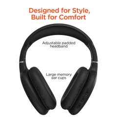 Wireless Bluetooth Over-Ear Headphones – HD Stereo Sound, Deep Bass, Built-In Microphone, Memory Foam Ear Cushions, AUX Compatible & 10-Hour Battery Life for Music, Calls, Travel & Gaming