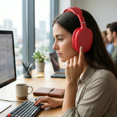 Wireless Bluetooth Over-Ear Headphones – HD Stereo Sound, Deep Bass, Built-In Microphone, Memory Foam Ear Cushions & 10-Hour Battery Life for Music, Calls, Travel & Gaming