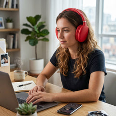 Wireless Bluetooth Over-Ear Headphones – HD Stereo Sound, Deep Bass, Built-In Microphone, Memory Foam Ear Cushions & 10-Hour Battery Life for Music, Calls, Travel & Gaming