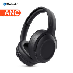 ANC Wireless Bluetooth Headphones – Active Noise Cancelling Over-Ear Headphones with Deep Bass, ENC Microphone, 24-Hour Battery, Gaming Mode & Memory Foam Ear Cushions | Black