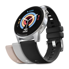 Smartwatch Fitness Tracker with 1.4" AMOLED Display – Heart Rate, SpO2, Sleep Monitoring, Bluetooth Calling, 120+ Sports Modes & 3 Interchangeable Bands for iPhone & Android