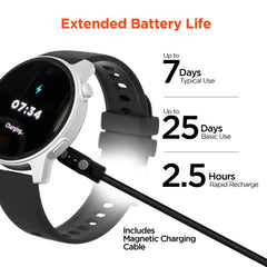 Smartwatch Fitness Tracker with 1.4" AMOLED Display – Heart Rate, SpO2, Sleep Monitoring, Bluetooth Calling, 120+ Sports Modes & 3 Interchangeable Bands for iPhone & Android