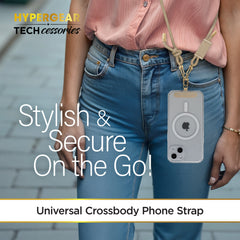 Universal Crossbody Phone Strap – Adjustable Sand Braided Rope Lanyard for Smartphones – Hands-Free Phone Holder Compatible with iPhone, Samsung Galaxy, Pixel & Most Phone Cases