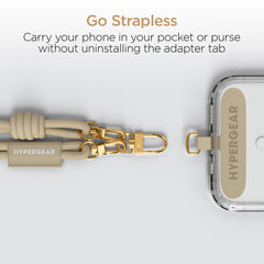 Universal Crossbody Phone Strap – Adjustable Sand Braided Rope Lanyard for Smartphones – Hands-Free Phone Holder Compatible with iPhone, Samsung Galaxy, Pixel & Most Phone Cases