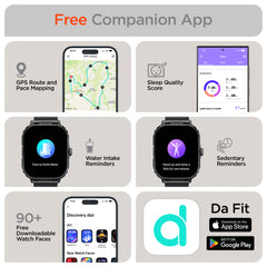 Smartwatch Fitness Tracker with 2.0" HD Display – Bluetooth Calling, Heart Rate, SpO2, Sleep Monitoring, 100+ Sports Modes & Activity Tracker for iPhone & Android