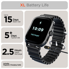 FIT X2 Smartwatch Fitness Tracker with 2.0" HD Display – Bluetooth Calling, Heart Rate, SpO2, Sleep Monitoring, 100+ Sports Modes & Activity Tracker for iPhone & Android