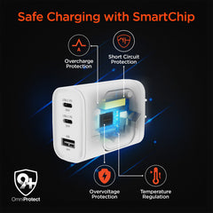 43W 4-in-1 Wall Charger with Apple Watch Charger – Dual 20W USB-C PD, USB-A Fast Charging & Magnetic Watch Charging Stand for iPhone, iPad, AirPods & Apple Watch