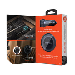 98W 5-Port Fast Car Charger with Backseat Charging Hub – Dual 30W USB-C PD PPS & USB-A Ports – Multi-Device Car Charger for iPhone, Android, Tablets & Laptops