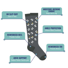 Medicine 101 Compression Socks (3-Pairs)