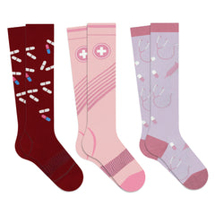 Energizing Socks for Medical Professionals (3-Pairs)