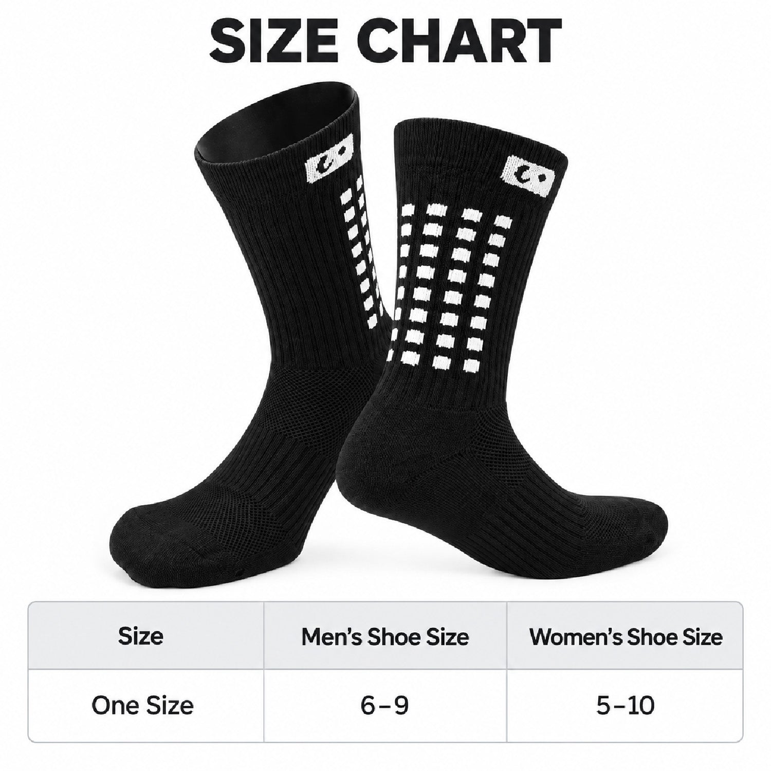 3-Pair Graduated Compression Crew Socks, 10-20 mmHg Support, Small/Medium