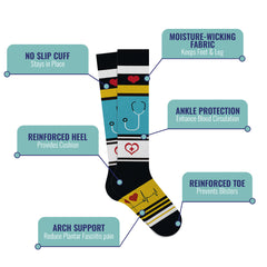 3-Pairs : High Energy Expressive Compression Socks