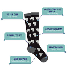 Dentist Approved Compression Socks (3-Pairs)
