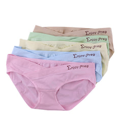 Women’s Low-Waist Cotton Maternity & Postpartum Underwear, Soft Breathable Pregnancy Panties, Below-Belly Fit, Everyday Comfort Briefs, 5-Pack, Sizes M–XXL