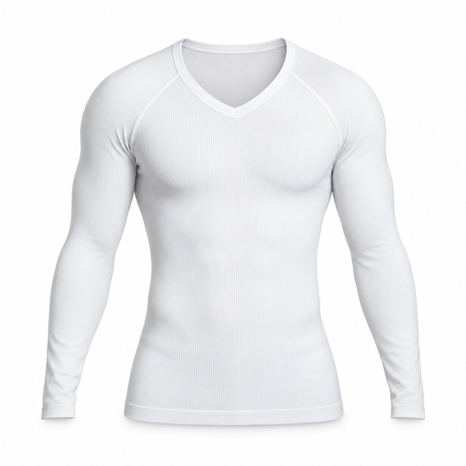 Men's Long-Sleeve Compression Shirt, Stretch Thermal Workout Base Layer