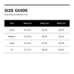 Men's Long-Sleeve Compression Shirt, Stretch Thermal Workout Base Layer