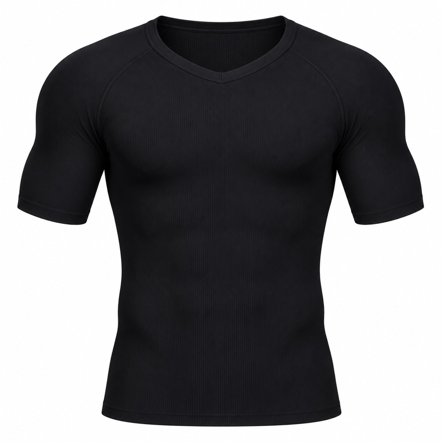 Men's Short-Sleeve Compression Shirt, Stretch Workout Base Layer, Small