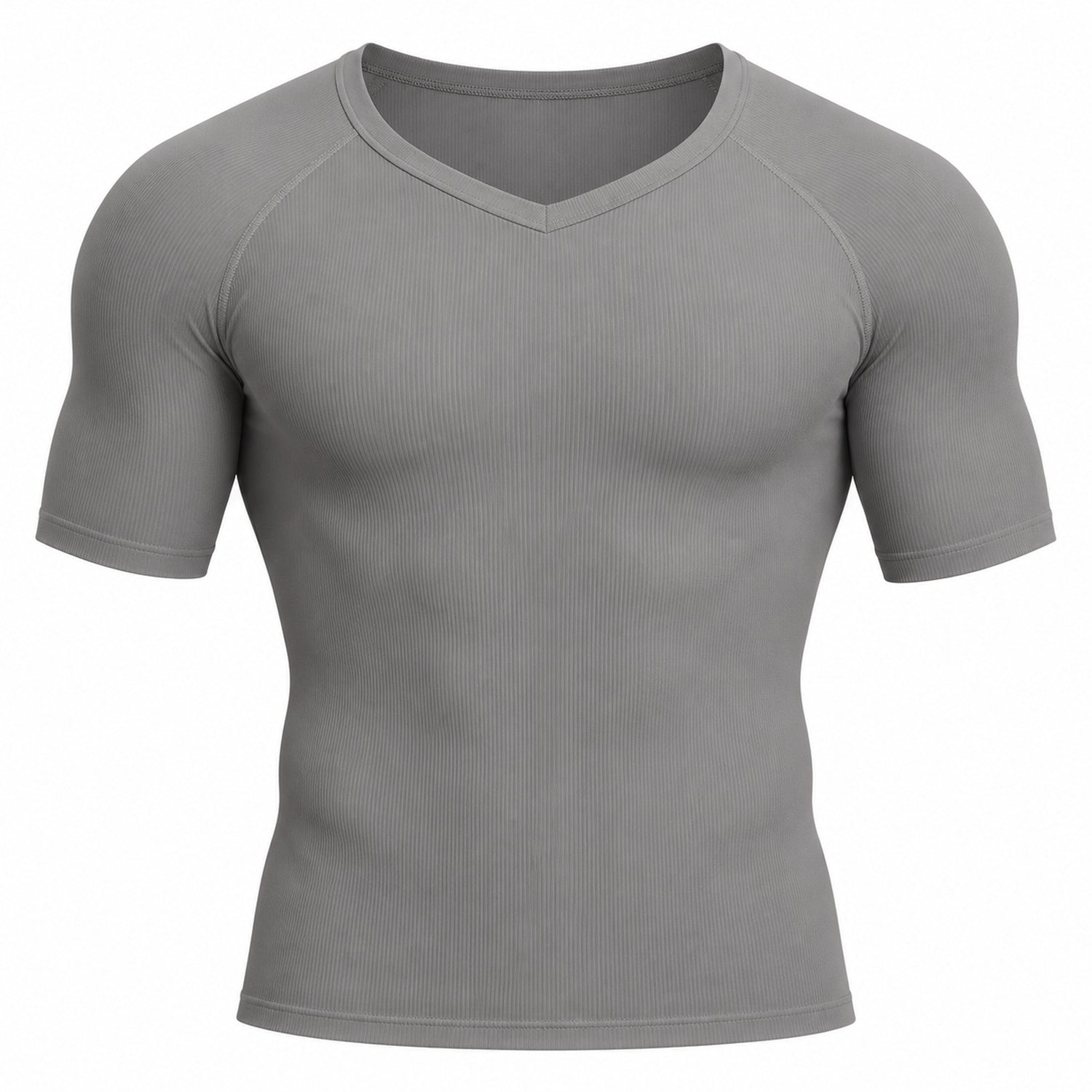 Men's Short-Sleeve Compression Shirt, Stretch Workout Base Layer, Small