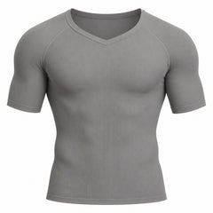 Men's Short-Sleeve Compression Shirt, Stretch Workout Base Layer, Small