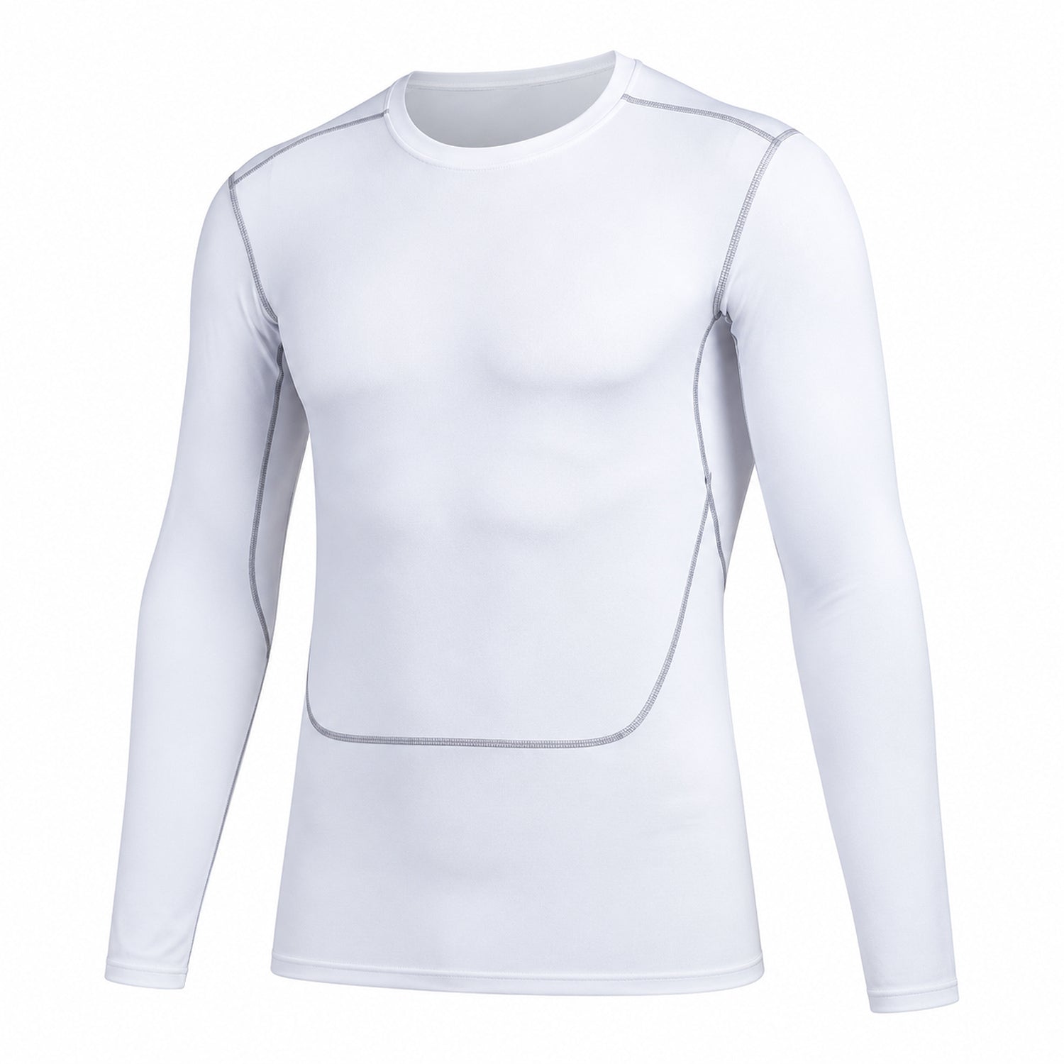Men's Quick-Dry Long-Sleeve Workout Shirt, Stretch Activewear Top