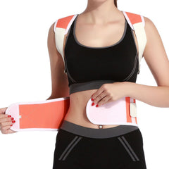 Adjustable Lower Back Support Brace, Double-Pull Compression Waist Belt