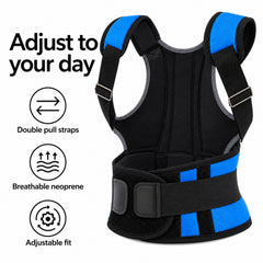 Adjustable Lower Back Support Brace, Double-Pull Compression Waist Belt