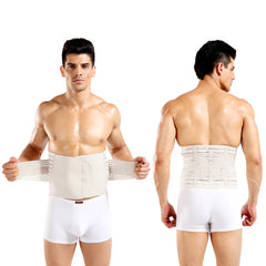 Men's Adjustable Double-Compression Waist-Slimming Workout Back Support Belt