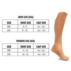 6-Pairs Women's Graduated Compression Trouser Socks – Anti-Fatigue Knee High Support Socks for Tired Legs, Travel, Work, Office, Standing & Sitting, Lightweight Business Casual Socks