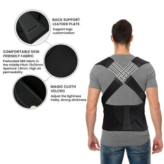 Adjustable Back and Posture Straightening Corrector with Clavicle Support Shoulder Brace