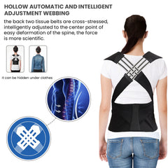 Adjustable Back and Posture Straightening Corrector with Clavicle Support Shoulder Brace