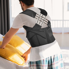 Adjustable Back and Posture Straightening Corrector with Clavicle Support Shoulder Brace