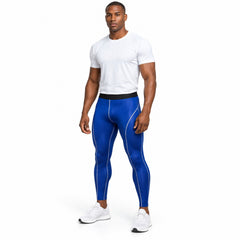 Men's Quick-Dry Compression Pants, Stretch Workout Leggings, One Size