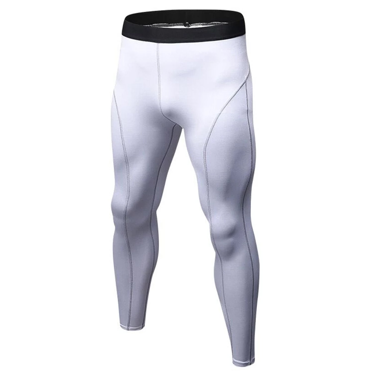 Men's Quick-Dry Compression Pants, Stretch Workout Leggings, One Size