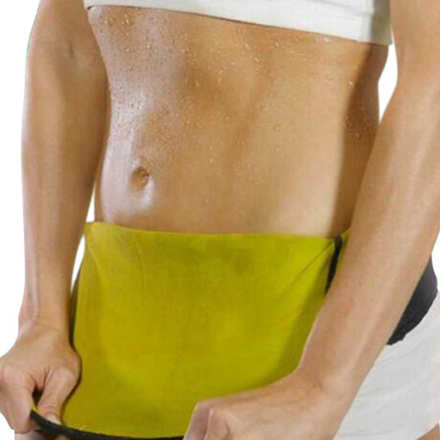 Thermal Neoprene Waist Belt for Workouts, Stretch Exercise Wrap, Medium to 2XL