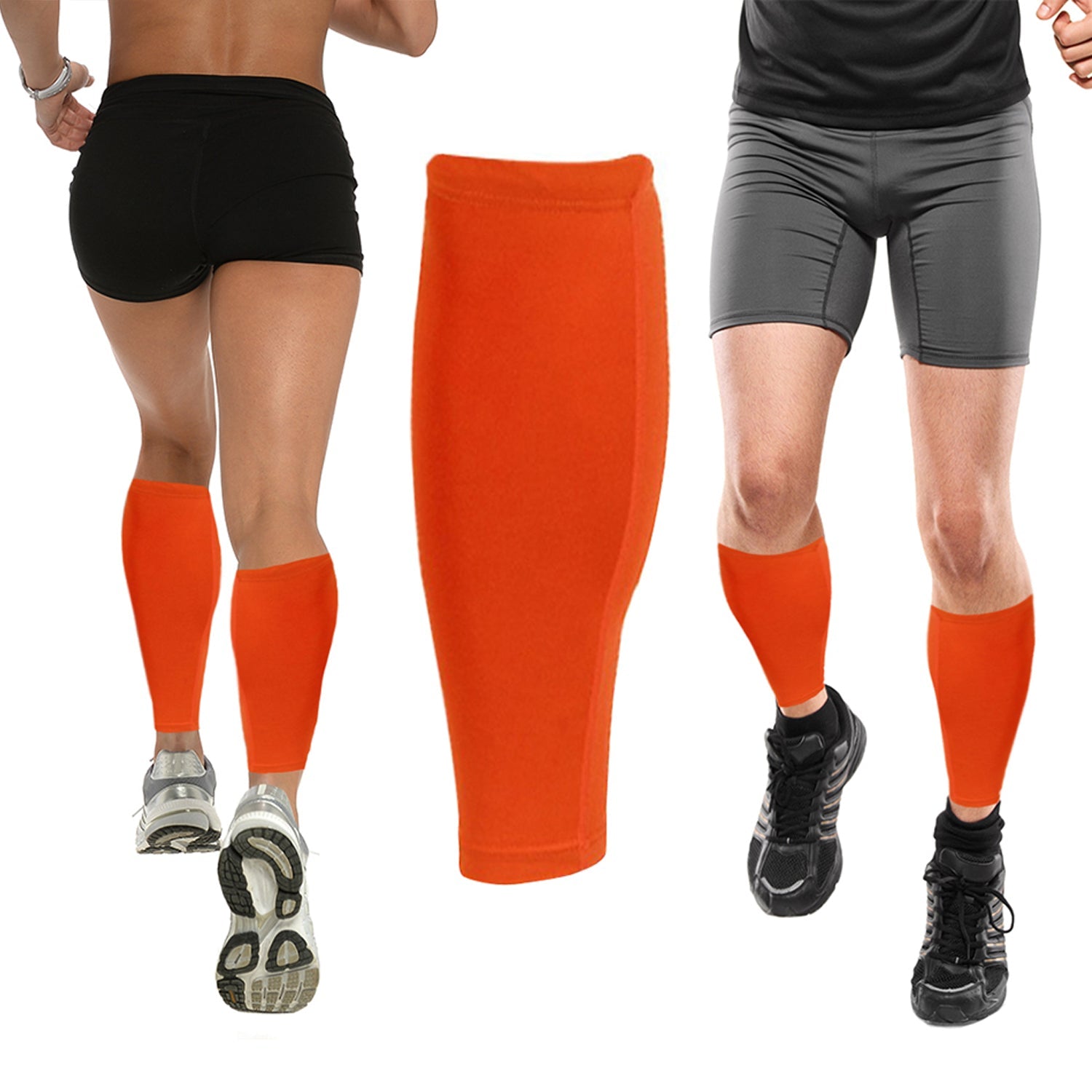 Women's Graduated Calf Compression Sleeves, Seamless Stretch Leg Support, 1 Pair