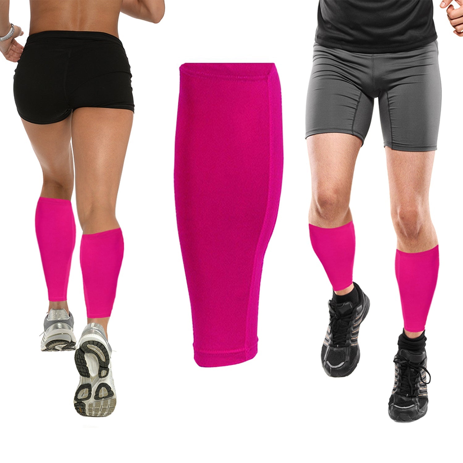 Women's Graduated Calf Compression Sleeves, Seamless Stretch Leg Support, 1 Pair
