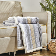 Ultra Soft Microplush Sherpa Throw Blanket – 50 x 60 Inch Lightweight Fleece Blanket for Couch, Sofa & Bed, Warm Cozy Printed Decorative Throw, Machine Washable All-Season Blanket