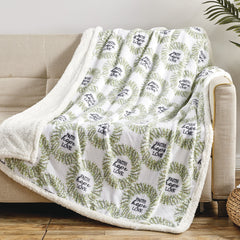 Ultra Soft Microplush Sherpa Throw Blanket – 50 x 60 Inch Lightweight Fleece Blanket for Couch, Sofa & Bed, Warm Cozy Printed Decorative Throw, Machine Washable All-Season Blanket