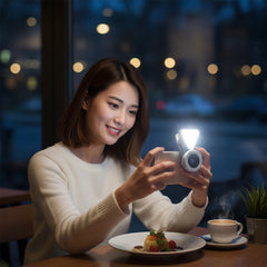 3-in-1 Phone Camera Lens Kit with 10 LED Selfie Light – Wide Angle 0.4X–0.6X + 15X Macro Lens – Universal Clip-On Smartphone Lens Set for Travel